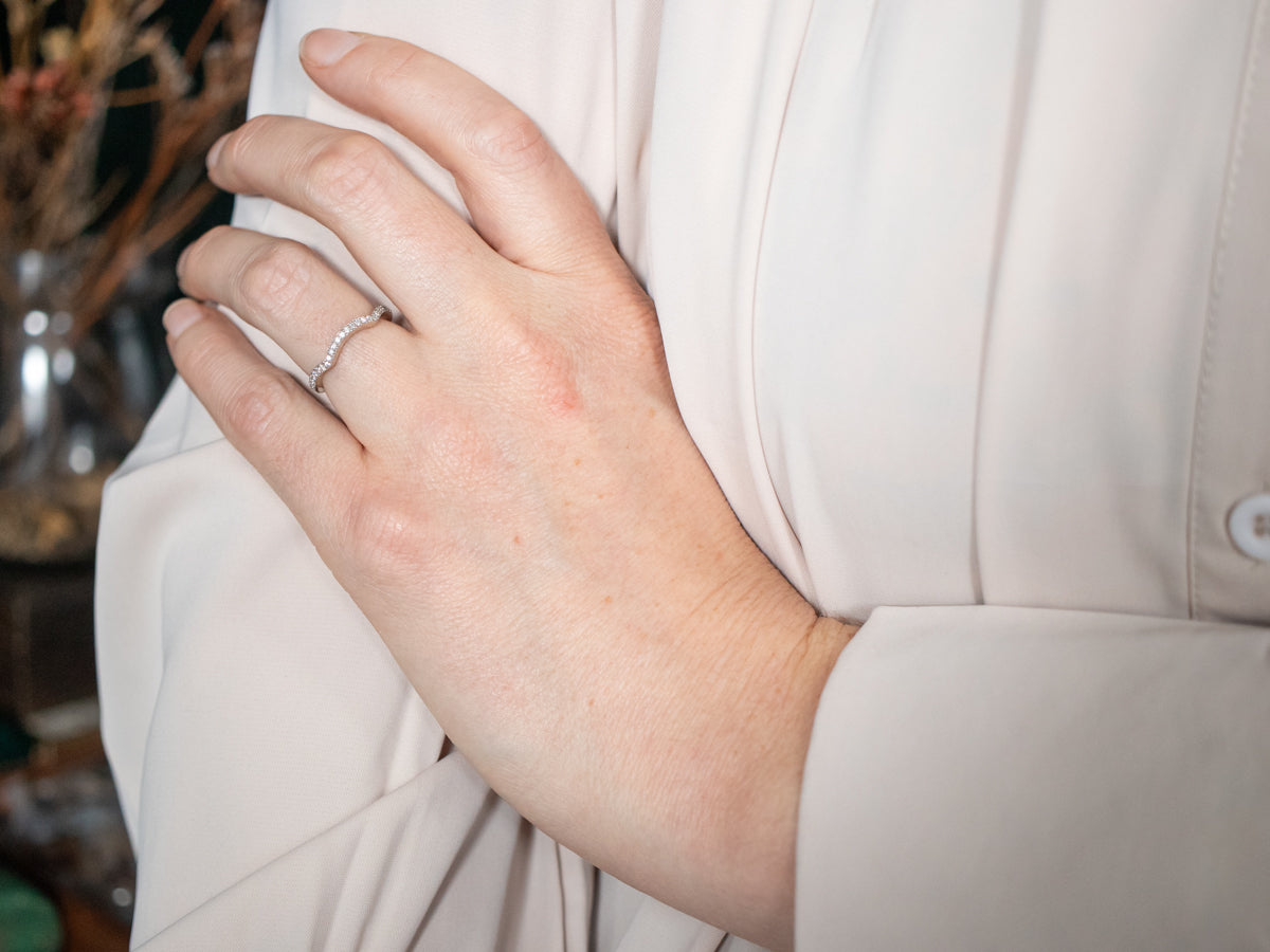 White Gold Diamond Enhancer Band