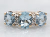 Aquamarine and Diamond Gemstone Ring