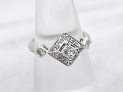 Zales 1/4 CT. Princess-Cut Diamond Solitaire Engagement Ring in 14K Gold  (I/I2) | CoolSprings Galleria