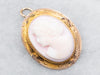 Yellow Gold Cameo Brooch or Pendant