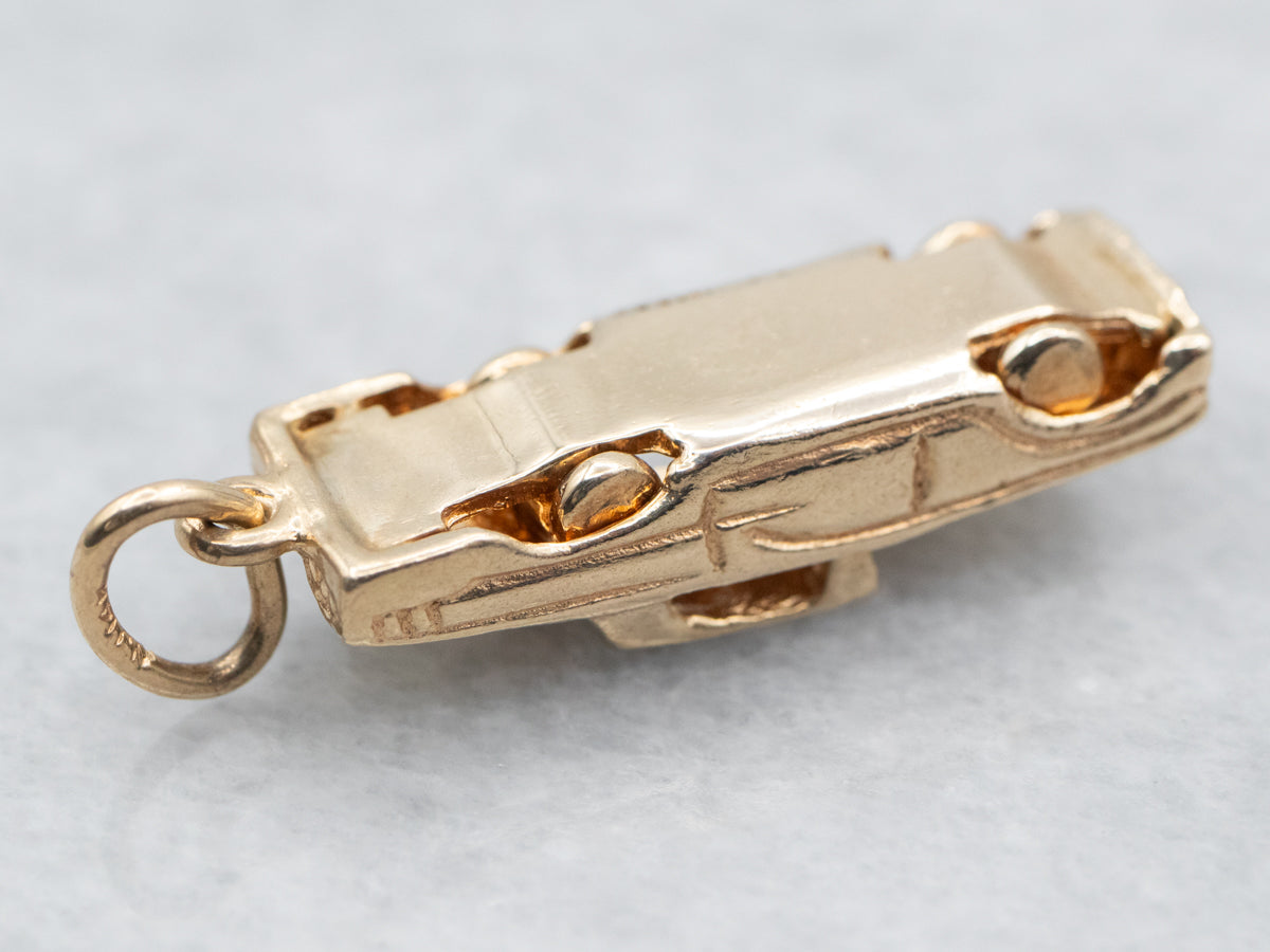 Yellow Gold Car Charm