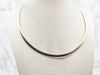 Yellow Gold Omega Collar Necklace