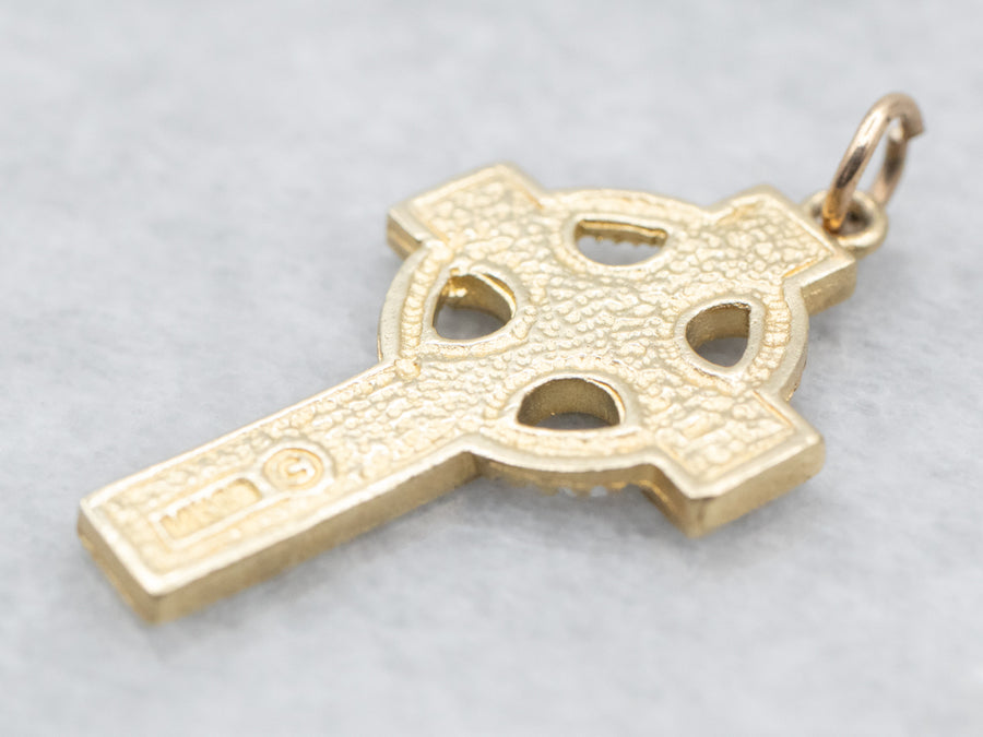 Yellow Gold Celtic Cross Pendant