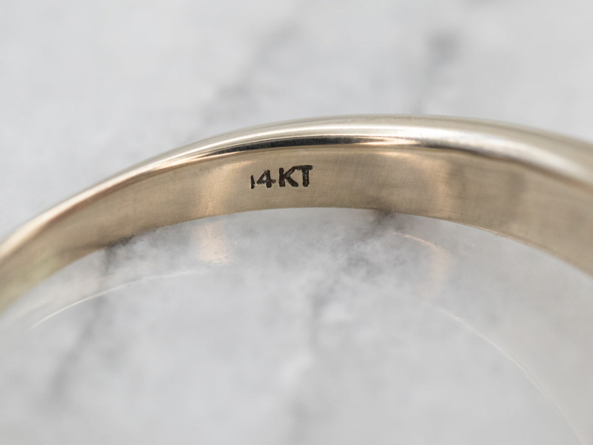 Modern Diamond Bypass Engagement Ring