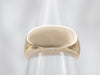 Timeless Yellow Gold East West Plain Signet Ring