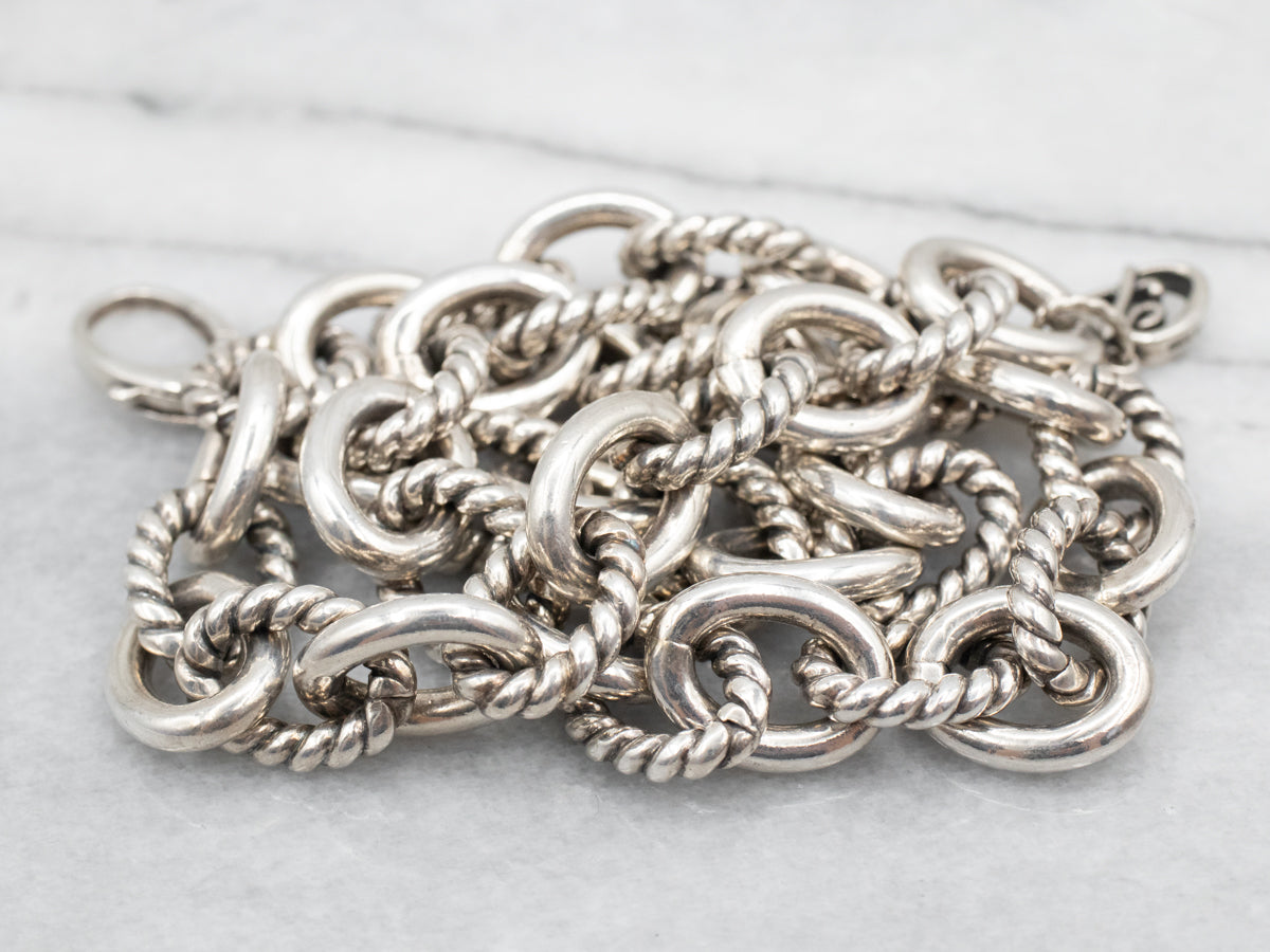 Sterling Silver Chunky Linked Chain - Silver Palace