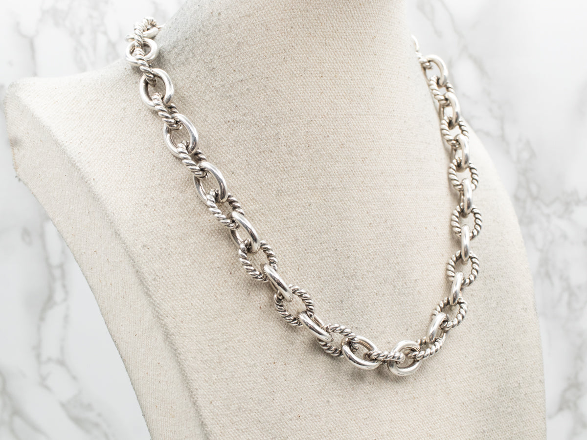 Chunky Sterling Silver Link Chain