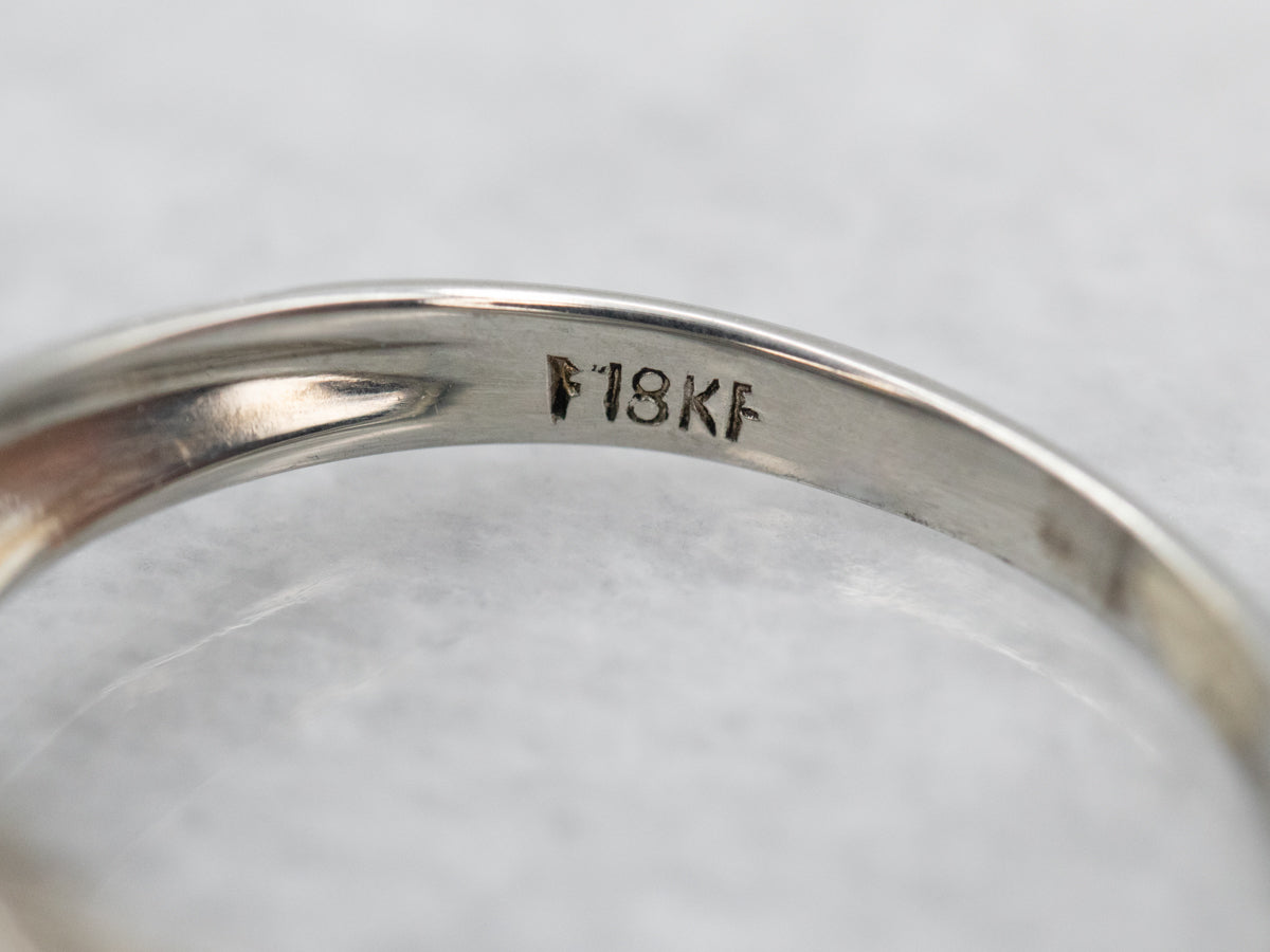 Art Deco Diamond Solitaire Engagement Ring