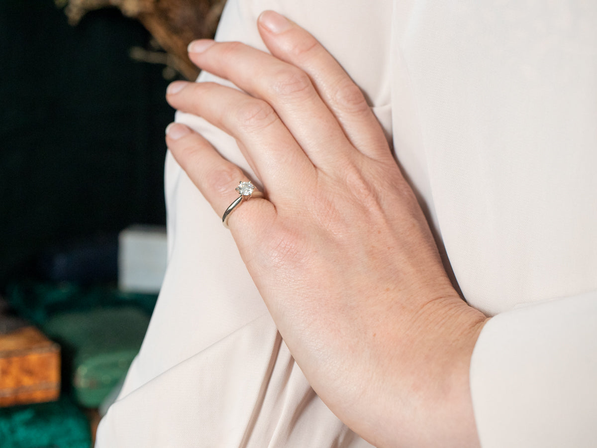 Round Brilliant GIA Certified Diamond Engagement Ring