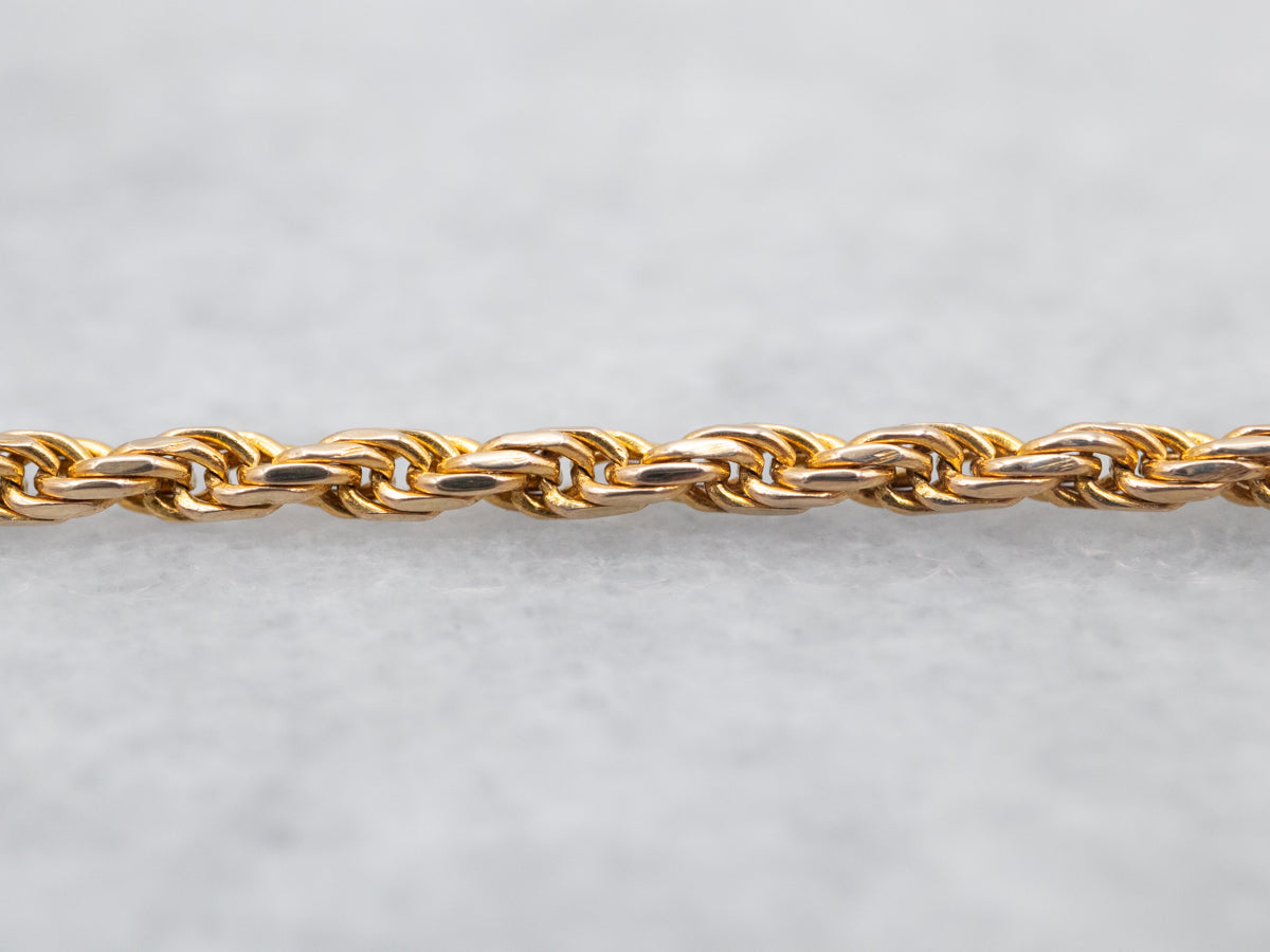 Italian Gold Rope Twist Chain