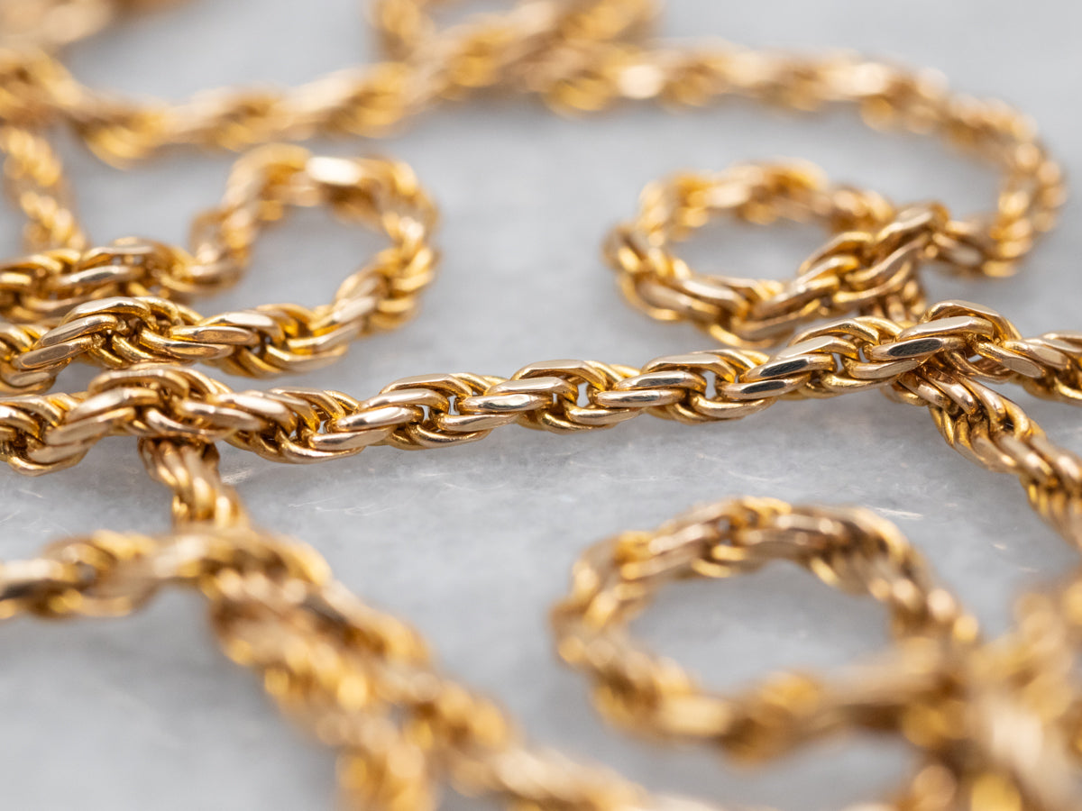 Italian Gold Rope Twist Chain
