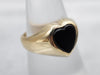 Vintage Black Heart Onyx Ring