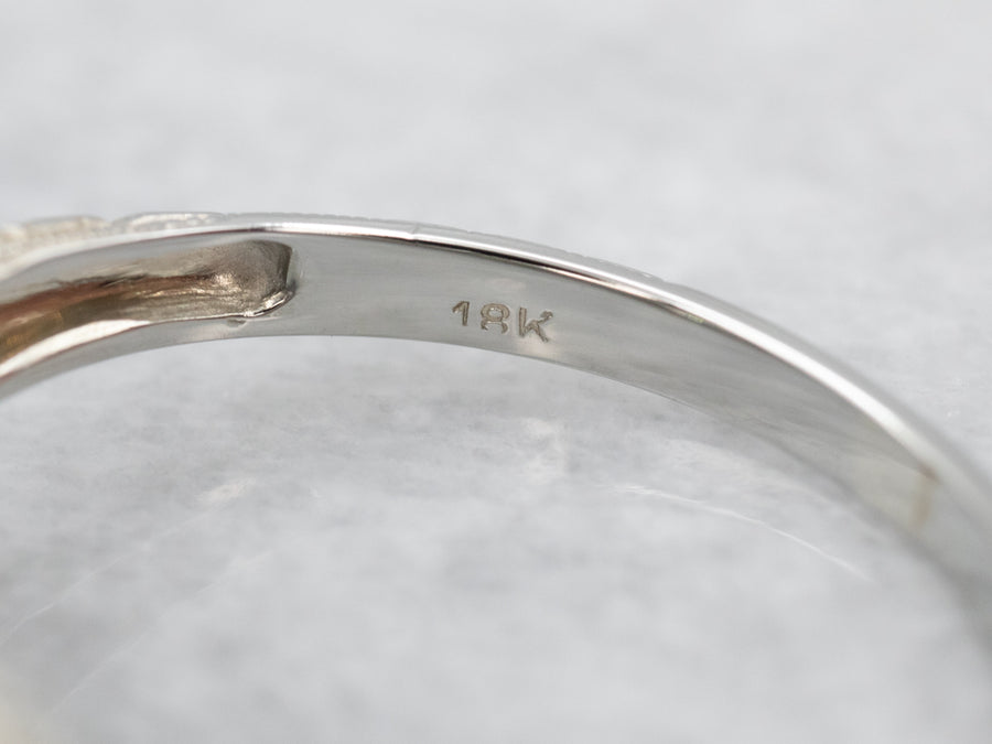 Classic Art Deco Diamond Solitaire Engagement Ring