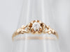 Exquisite Yellow Gold Belcher Set Diamond Solitaire Engagement Ring