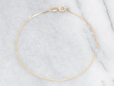 Italian Gold Serpentine Chain Bracelet