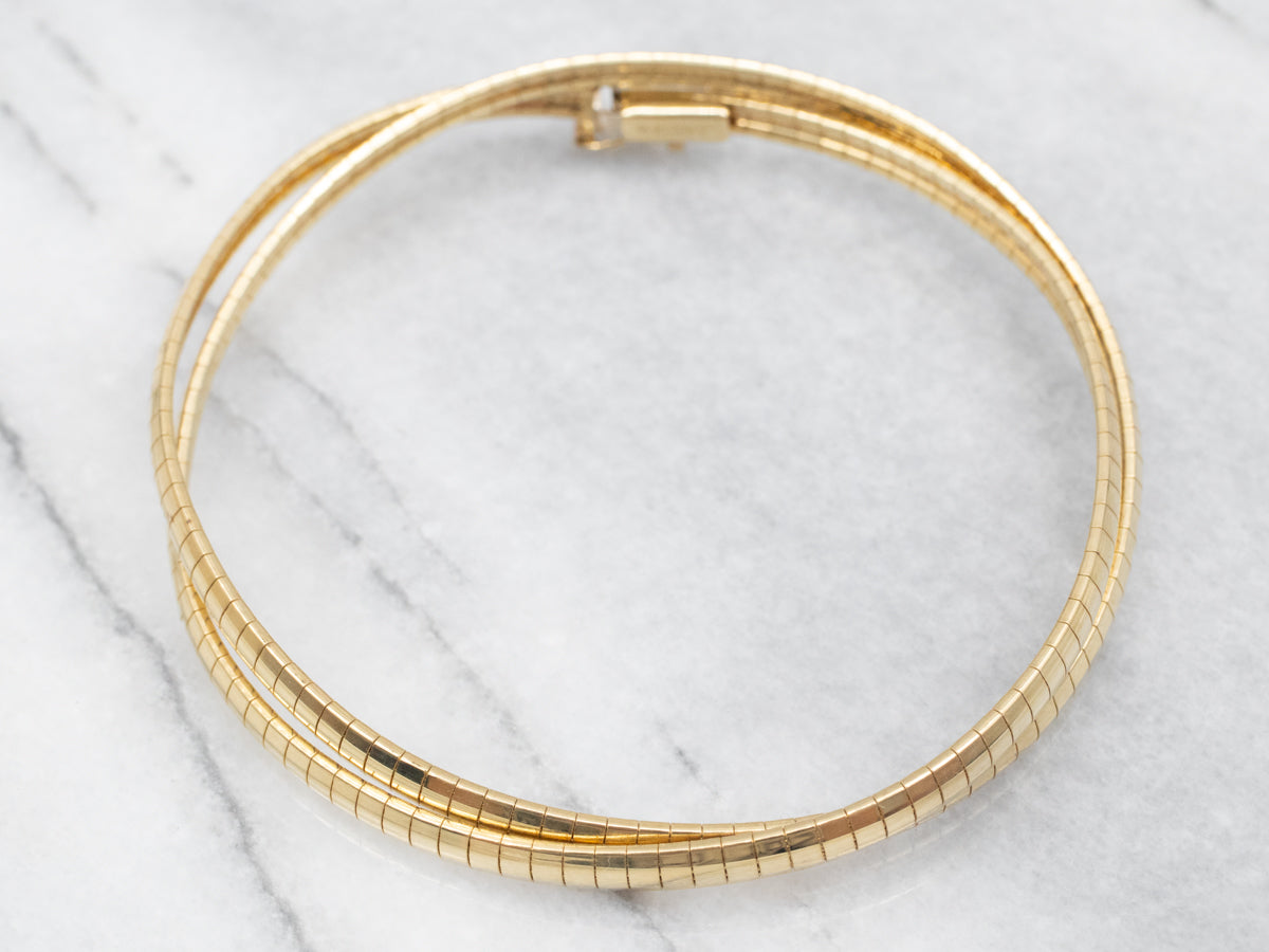 Yellow Gold Omega Chain