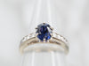 Beautiful White Gold Sapphire and Diamond Engagement Ring
