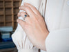 Beautiful White Gold Sapphire and Diamond Engagement Ring