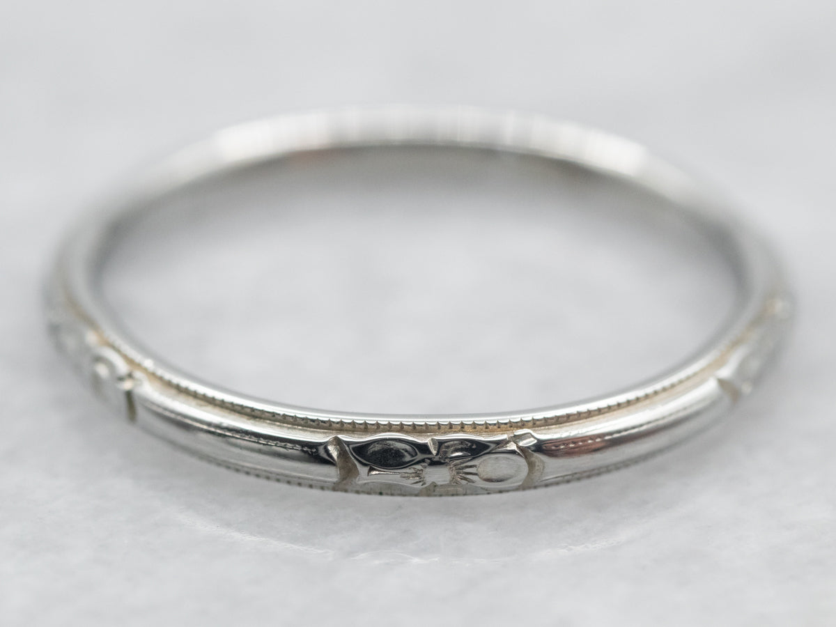 Vintage Forget-Me-Not Pattern Band