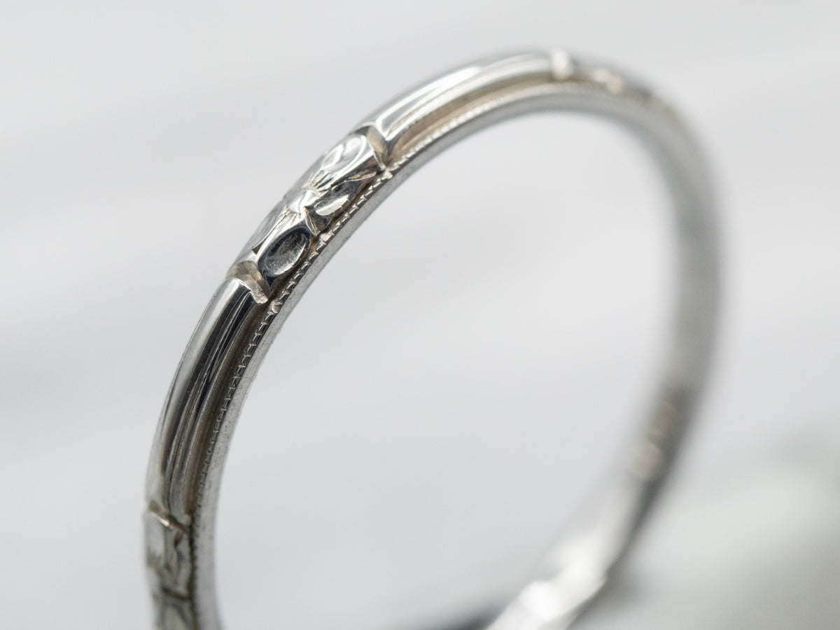 Vintage Forget-Me-Not Pattern Band