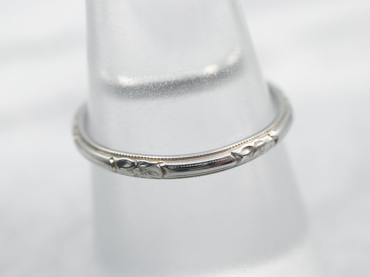 Vintage Forget-Me-Not Pattern Band