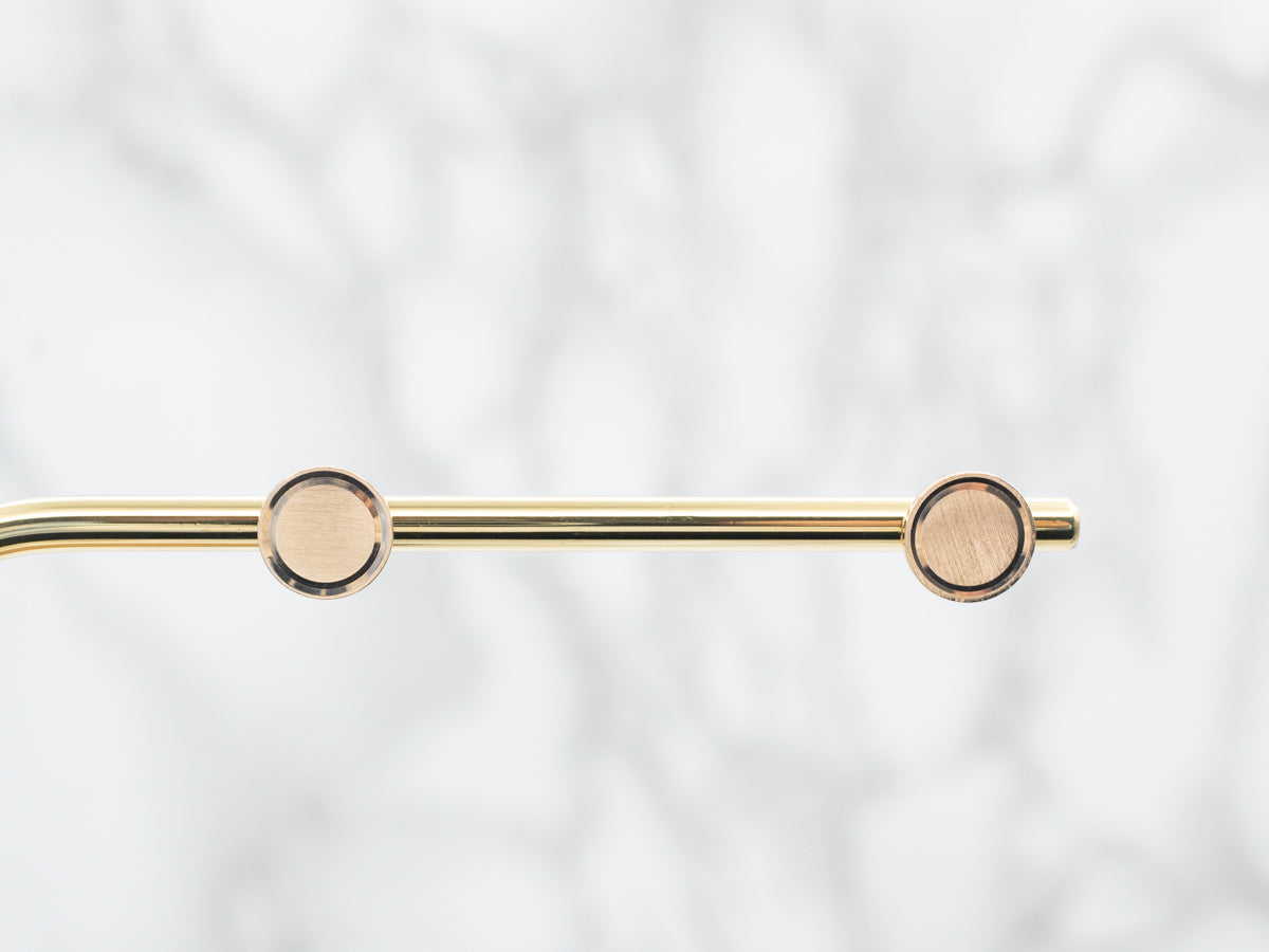 Polished Gold Disc Earrings