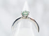 Stunning Green Sapphire Solitaire Engagement Ring