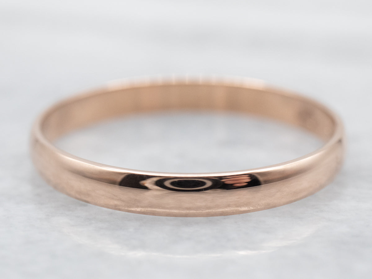 Simple Rose Gold Band