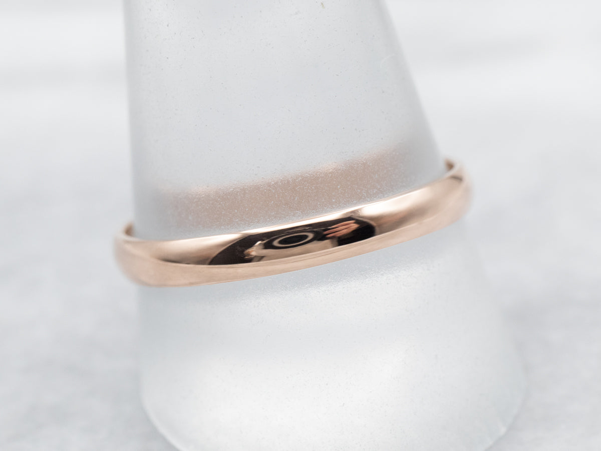 Simple Rose Gold Band
