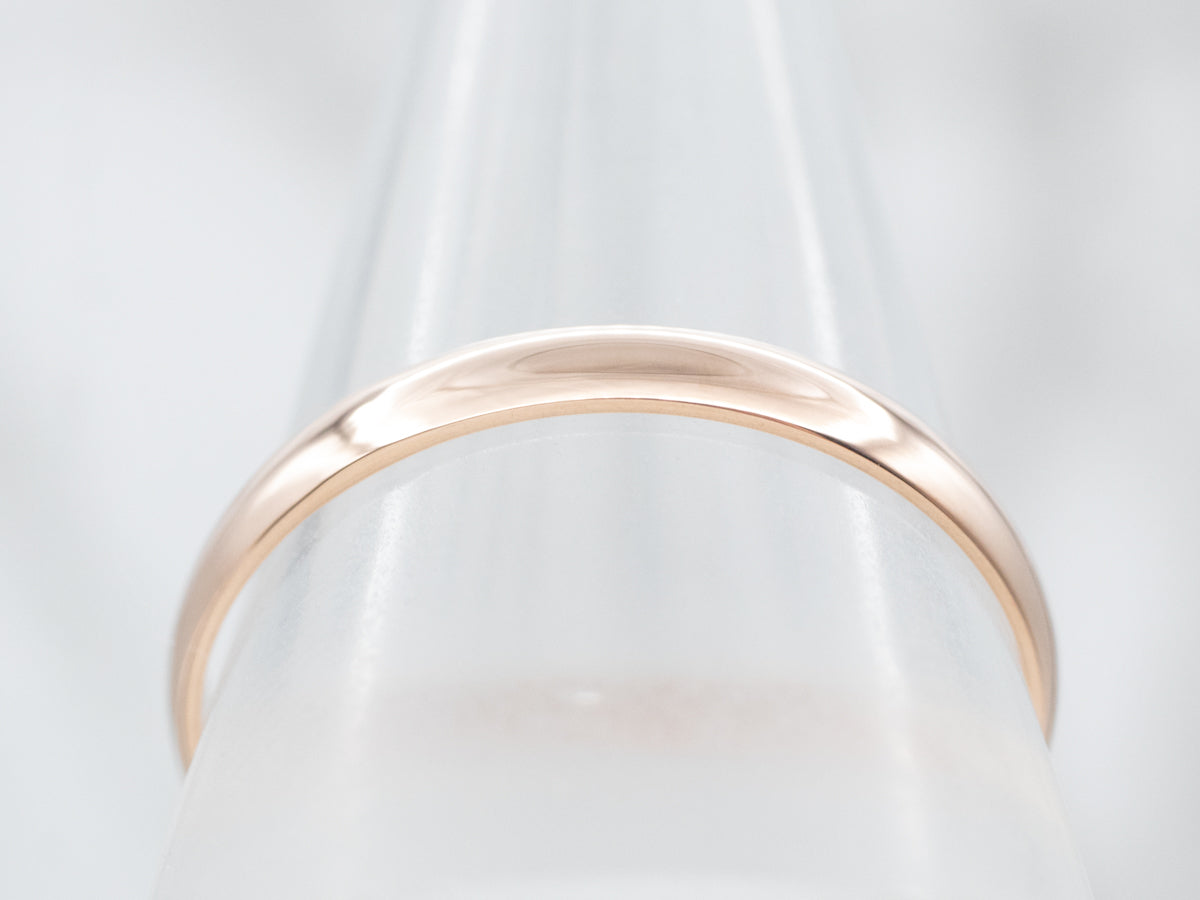 Simple Rose Gold Band