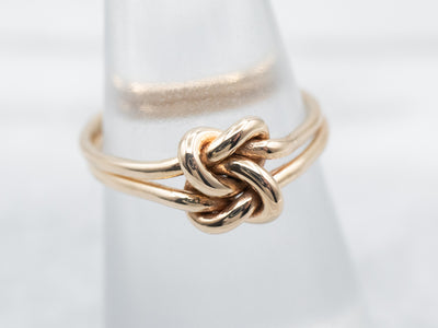 Double Gold Lover's Knot Band