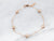 Superior-Quality Rose Gold Station Chain Bracelet with Lobster Clasp