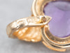 Exquisite Yellow Gold Heart Shaped Amethyst Pendant