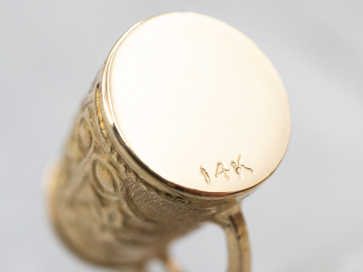 Vintage Gold Beer Stein Charm