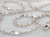 White Gold Cable Chain with Lobster Clasp