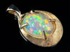 Textured Gold Opal Pendant