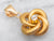 Bloomed Gold Victorian Love Knot Pendant with Diamond Accent
