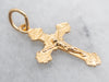 Yellow Gold Mini Crucifix Pendant