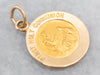 Yellow Gold First Holy Communion Disc Pendant