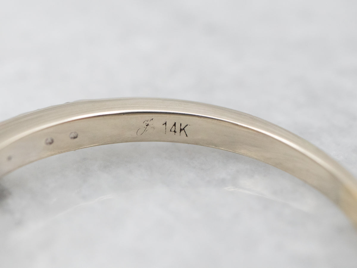 White Gold Diamond Guard Band