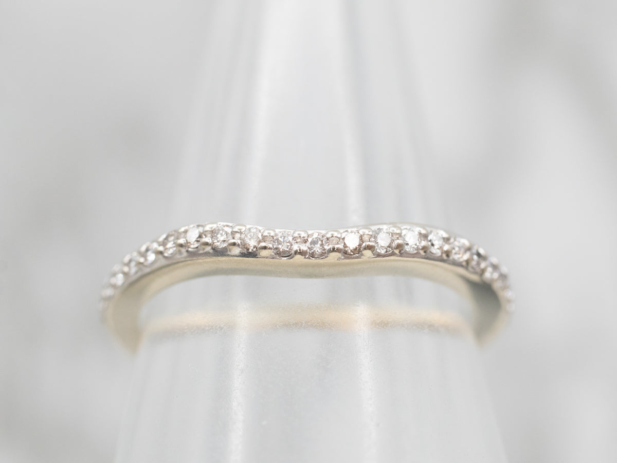 White Gold Diamond Guard Band