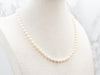 Yellow Gold Pearl Beaded Necklace