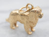 Vintage Gold Pekingese Dog Charm