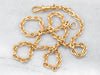 Yellow Gold Chunky Rolo Chain with Dog Clip Clasp