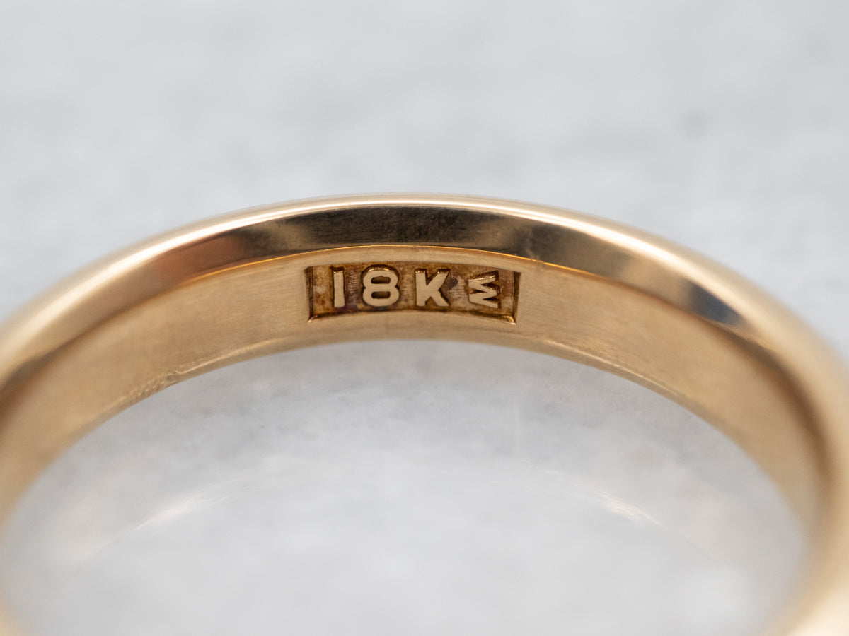 Unisex 18-Karat Gold Wedding Band