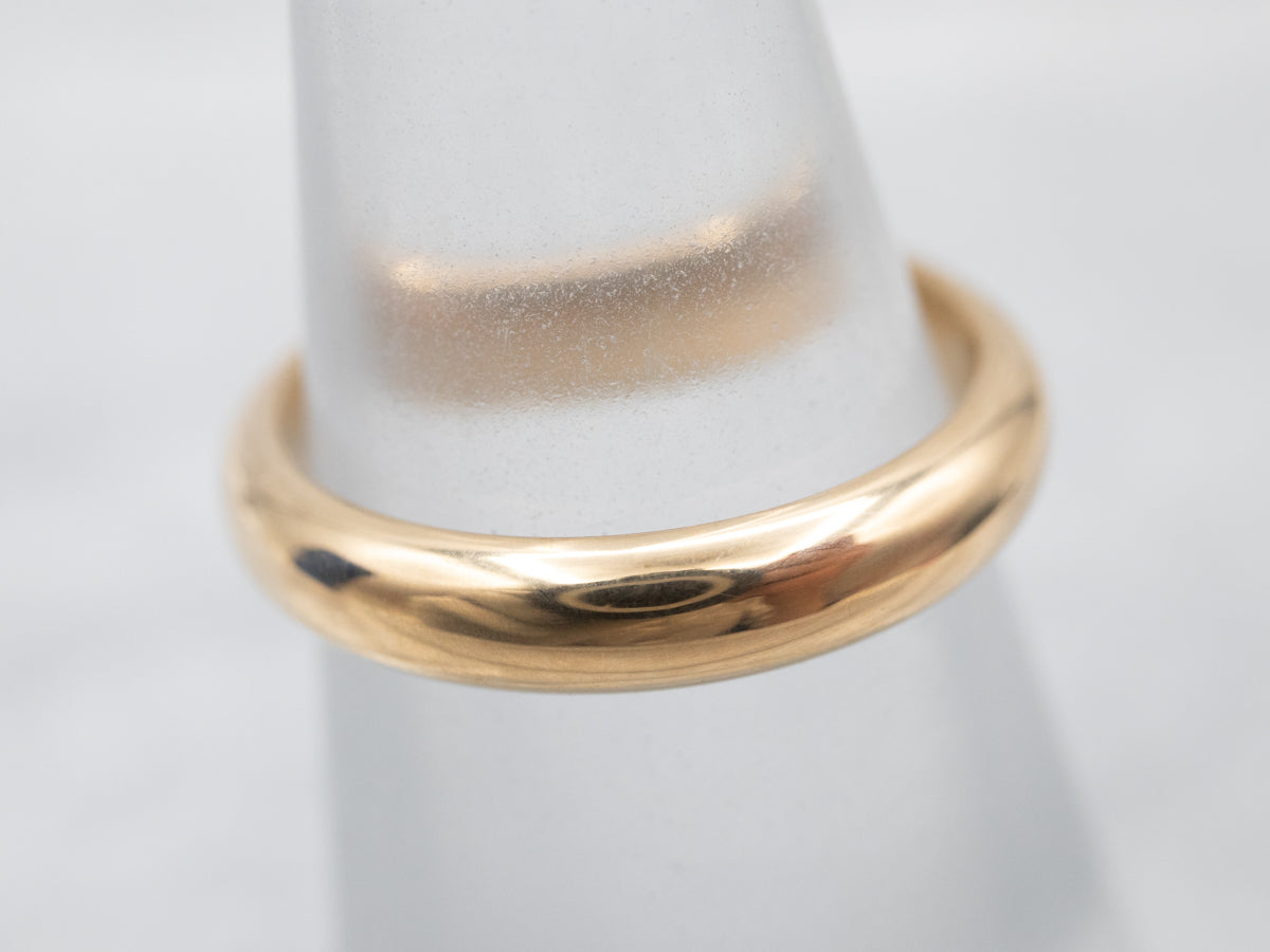 Unisex 18-Karat Gold Wedding Band