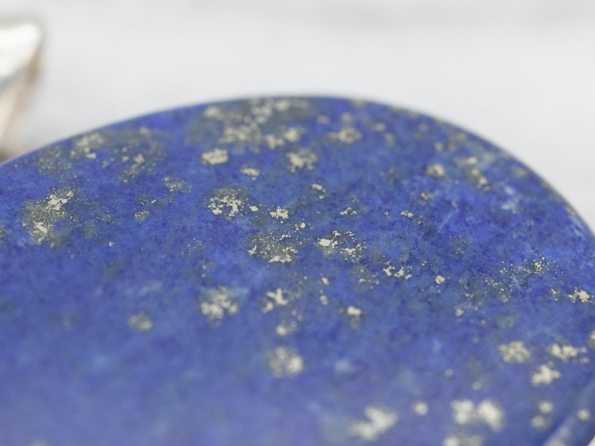 Sterling Silver East-to-West Lapis Pendant