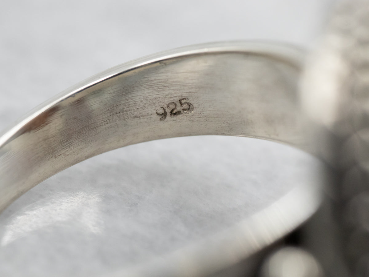 Sterling Silver Star Sunstone Ring