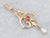 Antique Gold Ruby and Pearl Lavalier Pendant