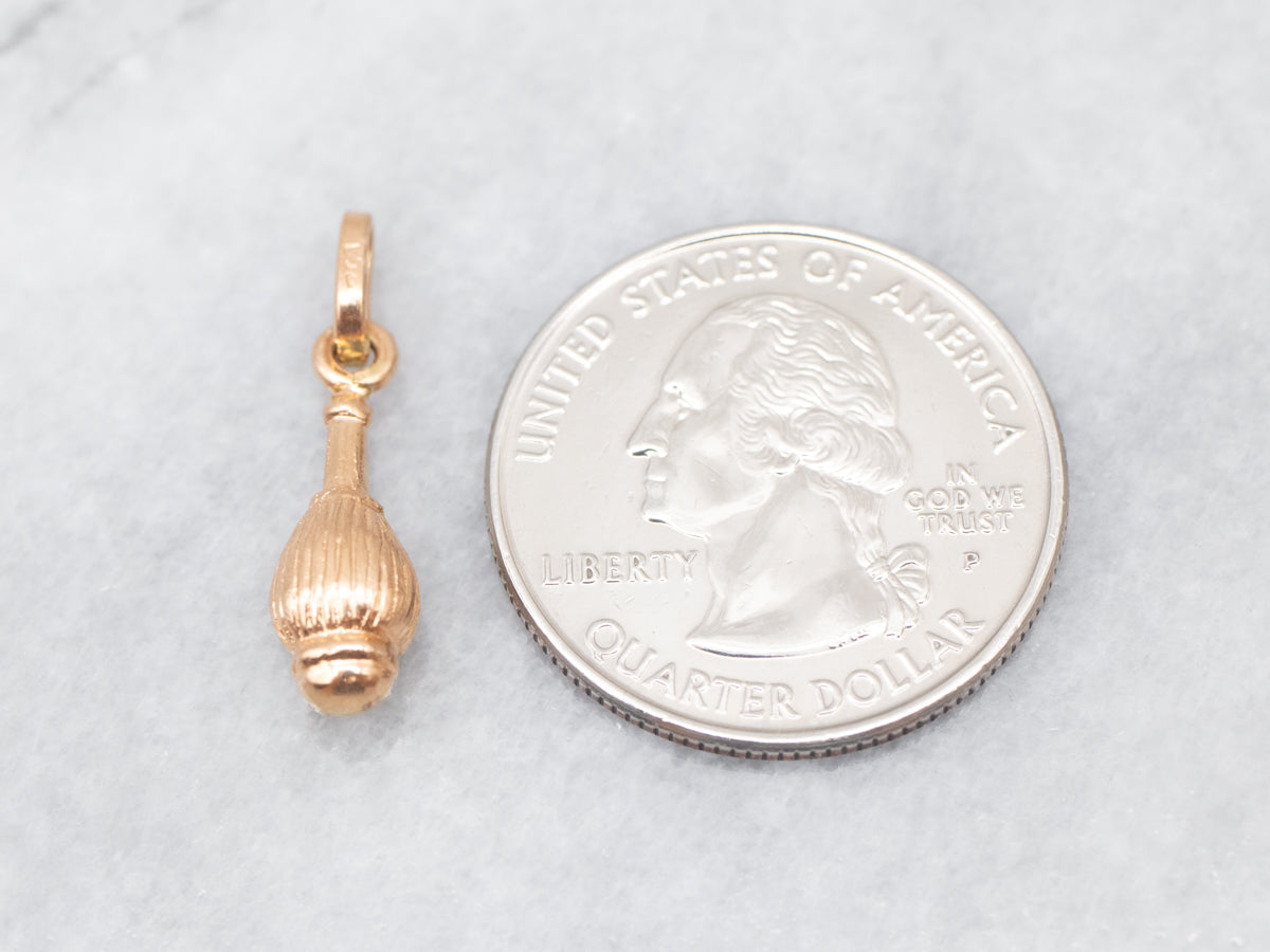 Yellow 18-Karat Gold Chianti Bottle Charm